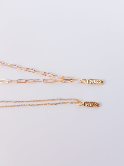 F*ck Pendant Necklace