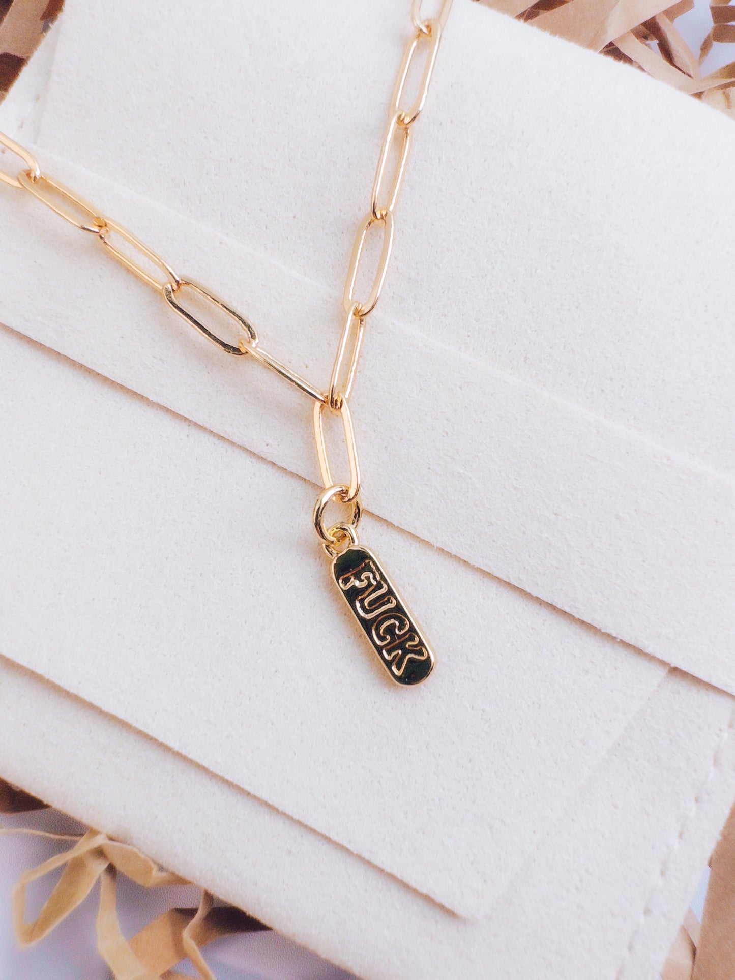 F*ck Pendant Necklace