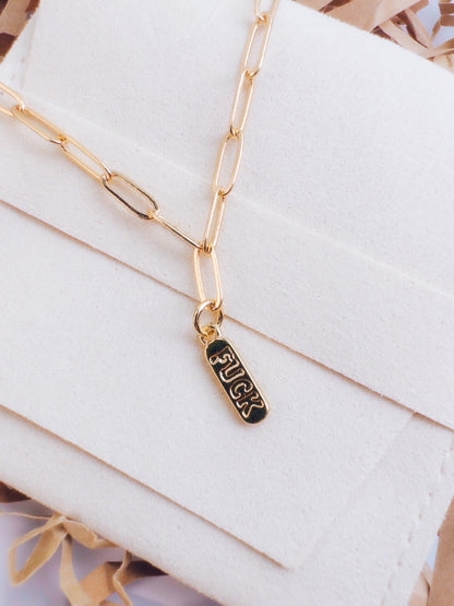 F*ck Pendant Necklace