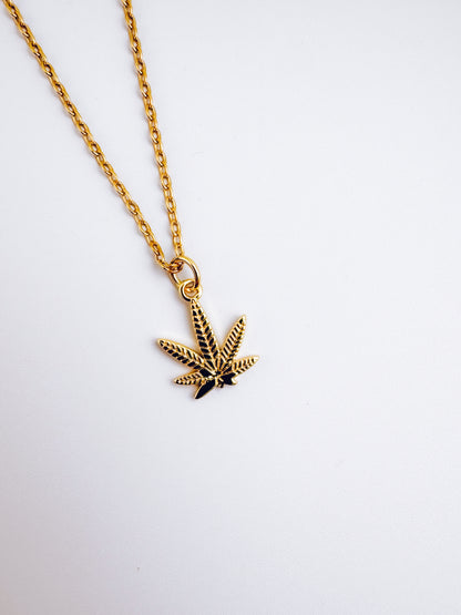 Cannabis Leaf Necklace