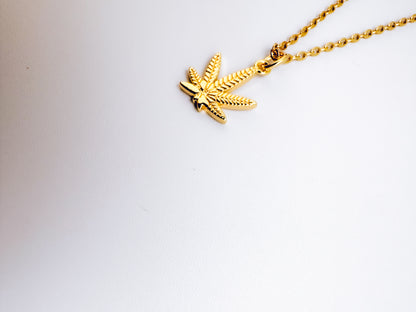 Cannabis Leaf Necklace