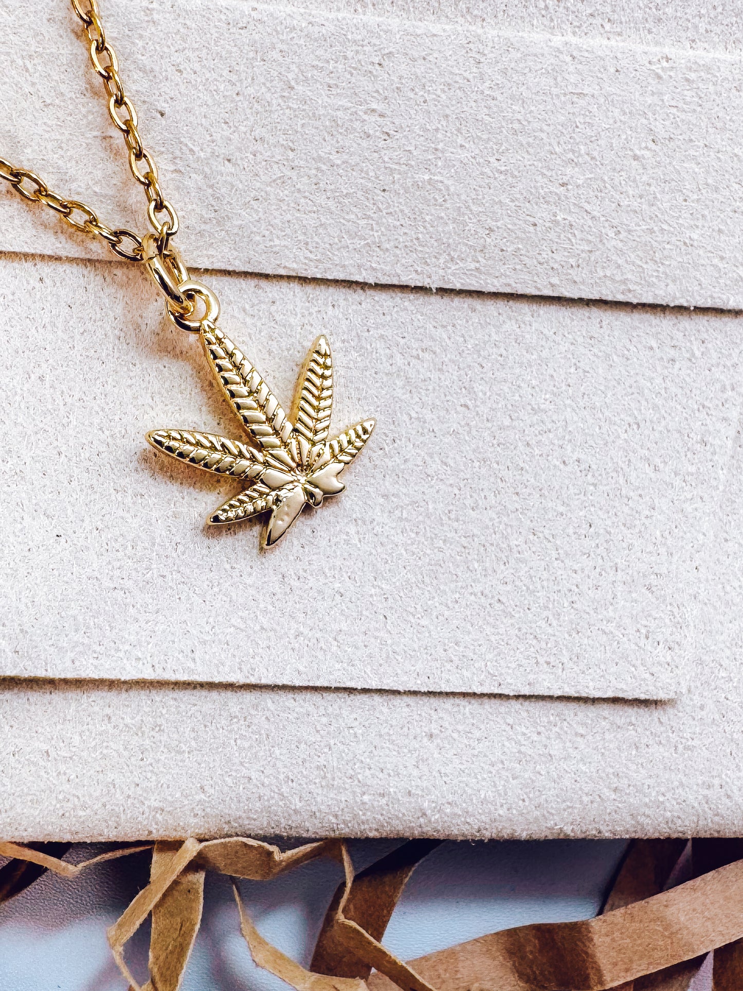Cannabis Leaf Necklace