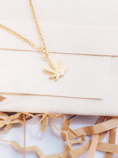 Cannabis Leaf Necklace