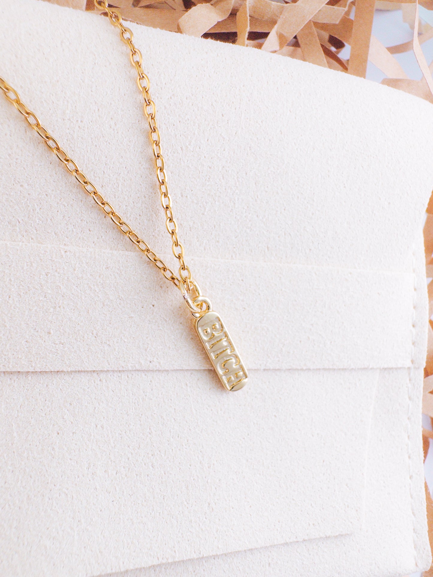 B*tch Pendant Necklace