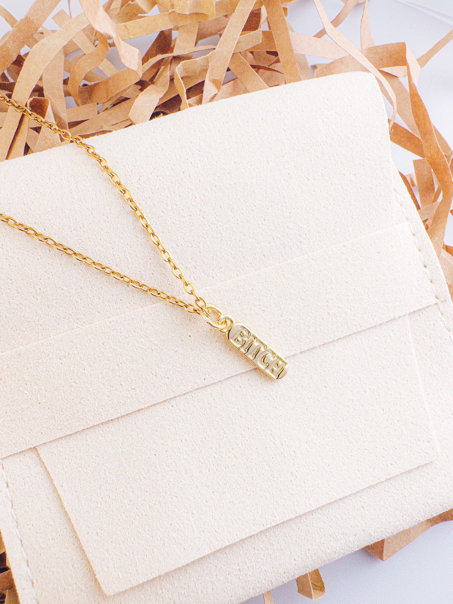 B*tch Pendant Necklace