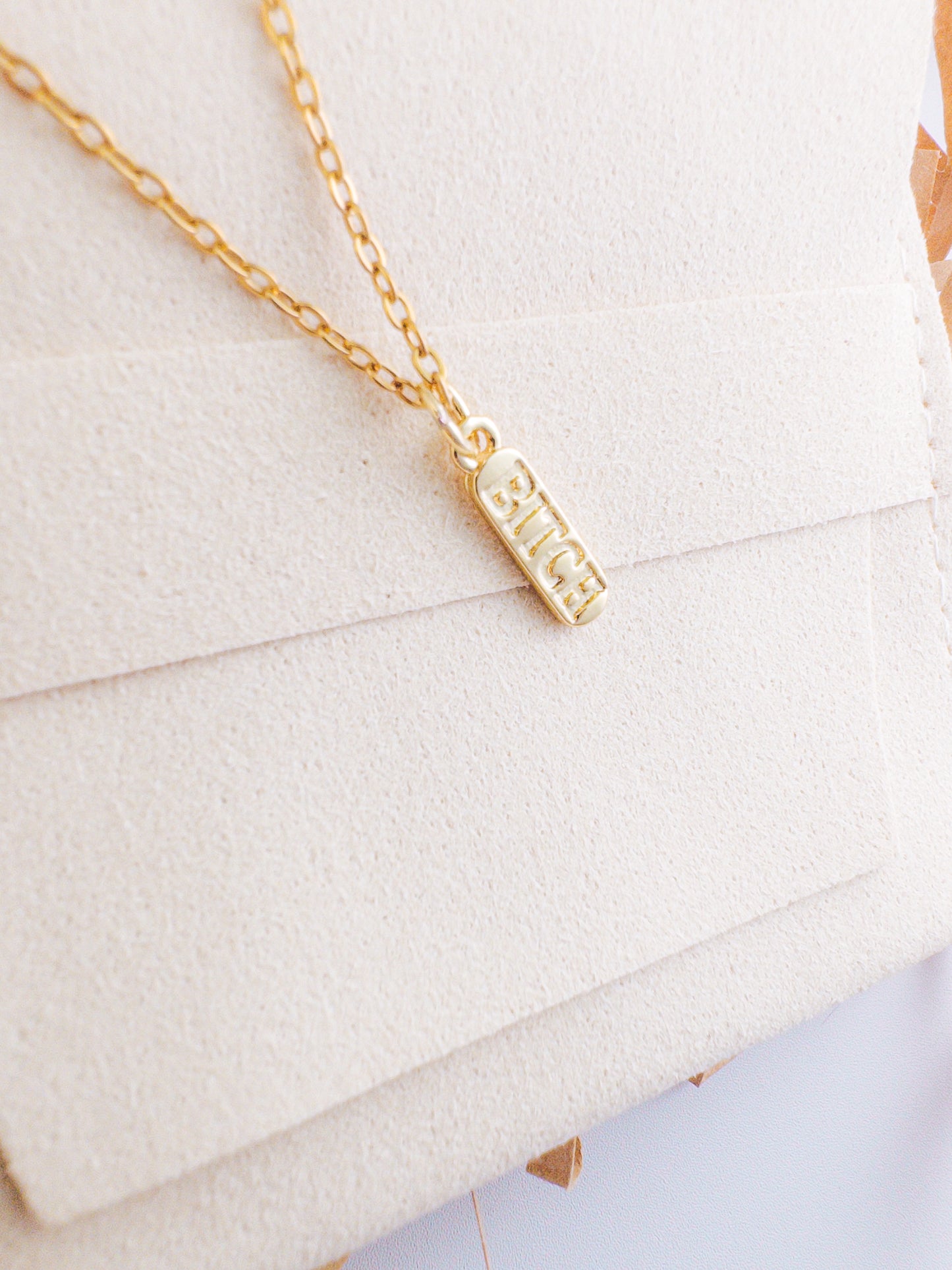 B*tch Pendant Necklace
