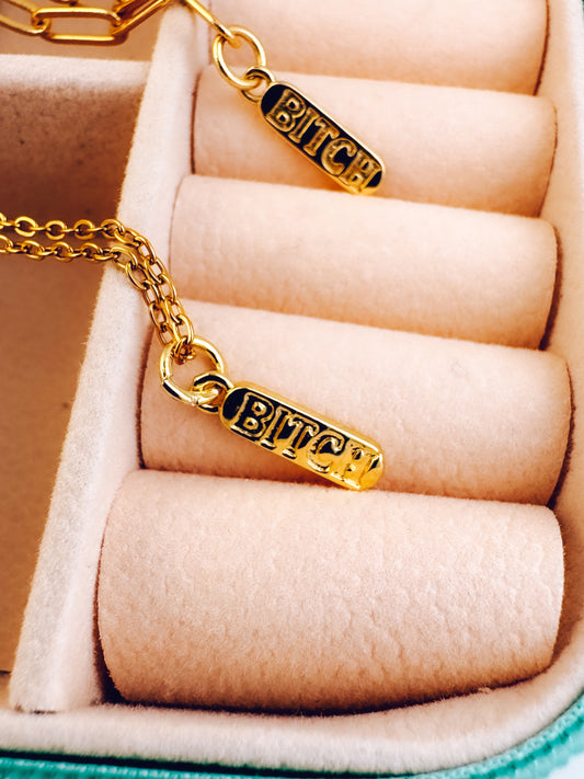 B*tch Pendant Necklace