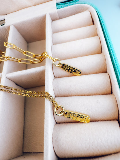 B*tch Pendant Necklace