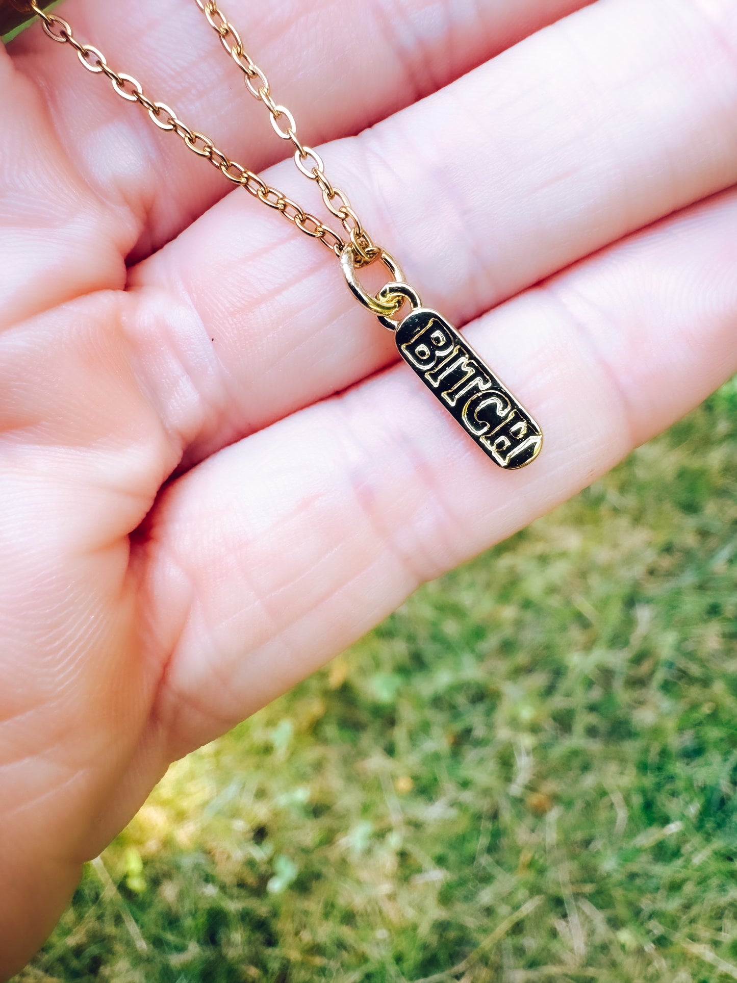 B*tch Pendant Necklace