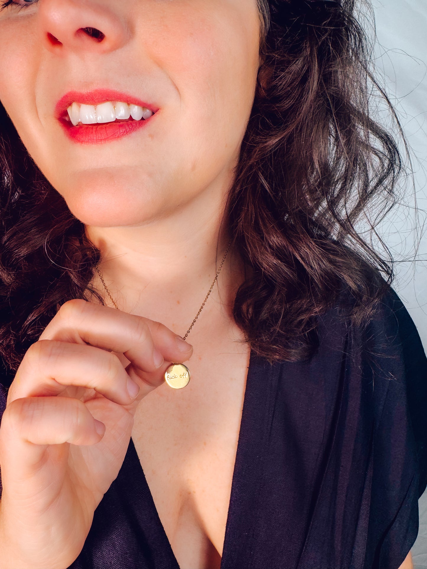Dainty "F*ck Off" Necklace