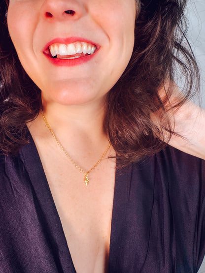 Middle Finger Pendant Necklace