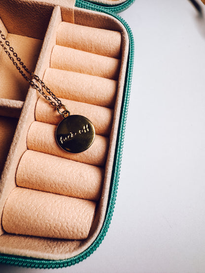 Dainty "F*ck Off" Necklace
