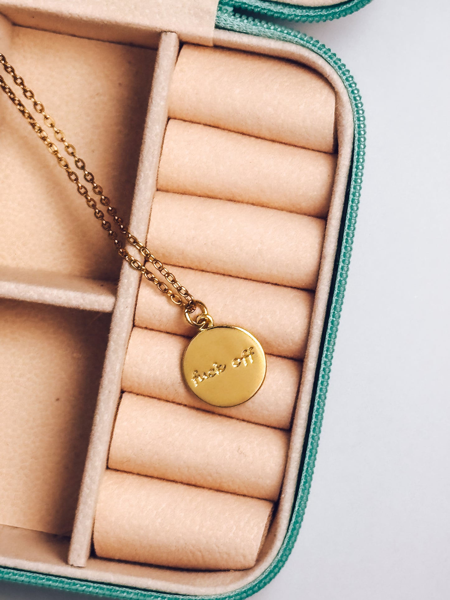 Dainty "F*ck Off" Necklace