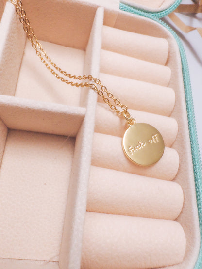 Dainty "F*ck Off" Necklace