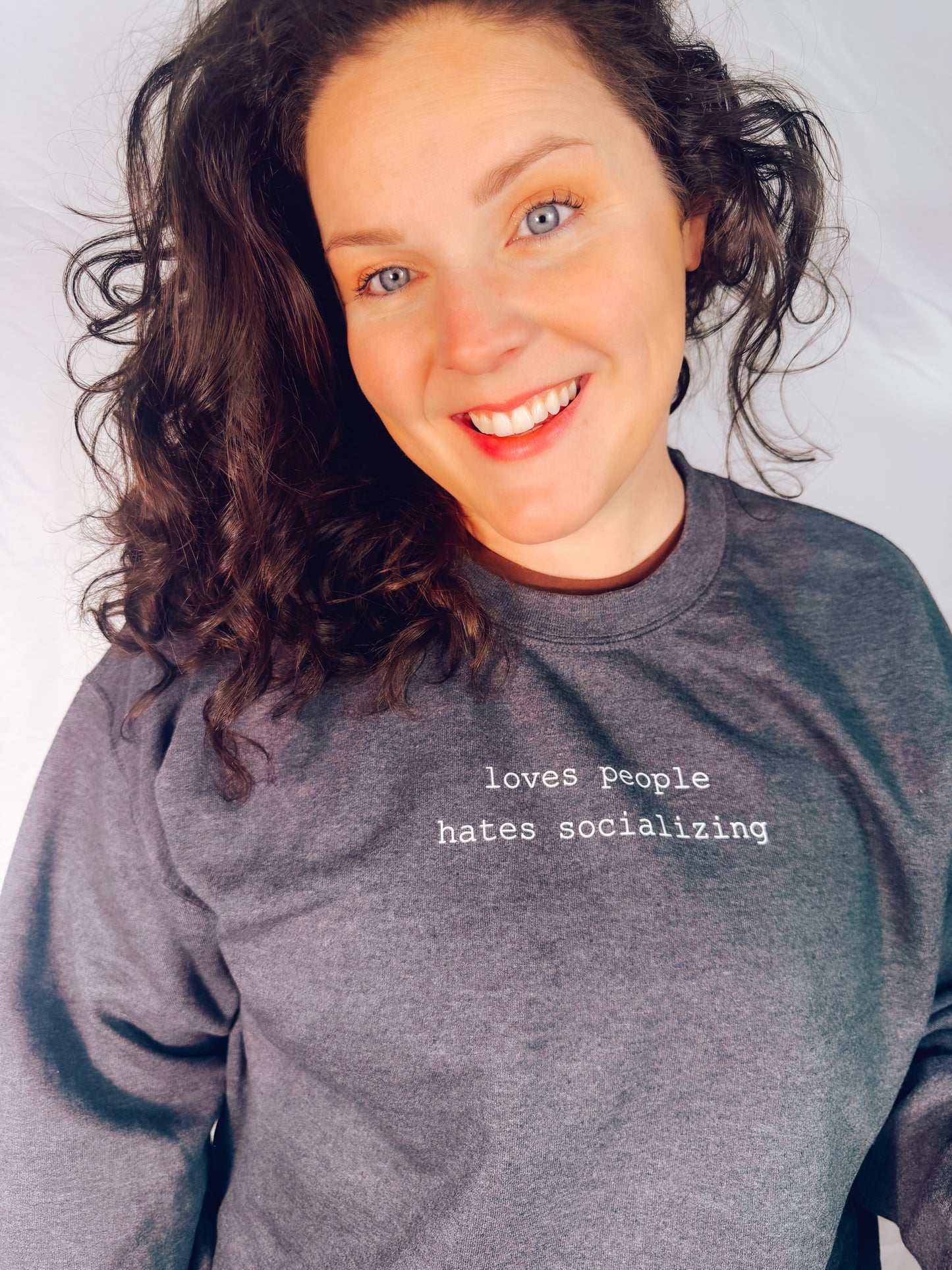 Loves People, Hates Socializing Sweatshirt