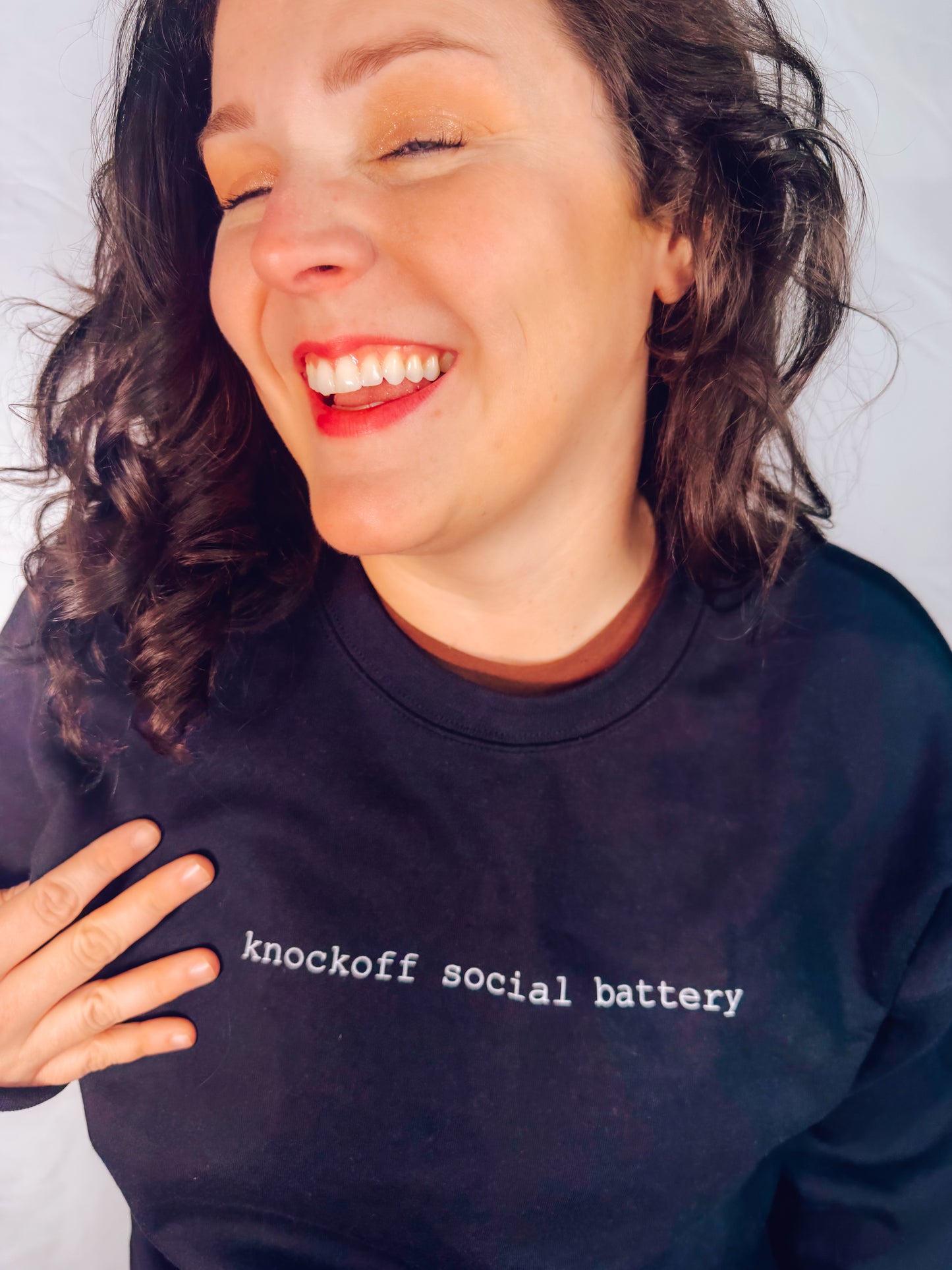 Knockoff Social Battery Sweatshirt