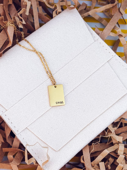Bold Twat Necklace