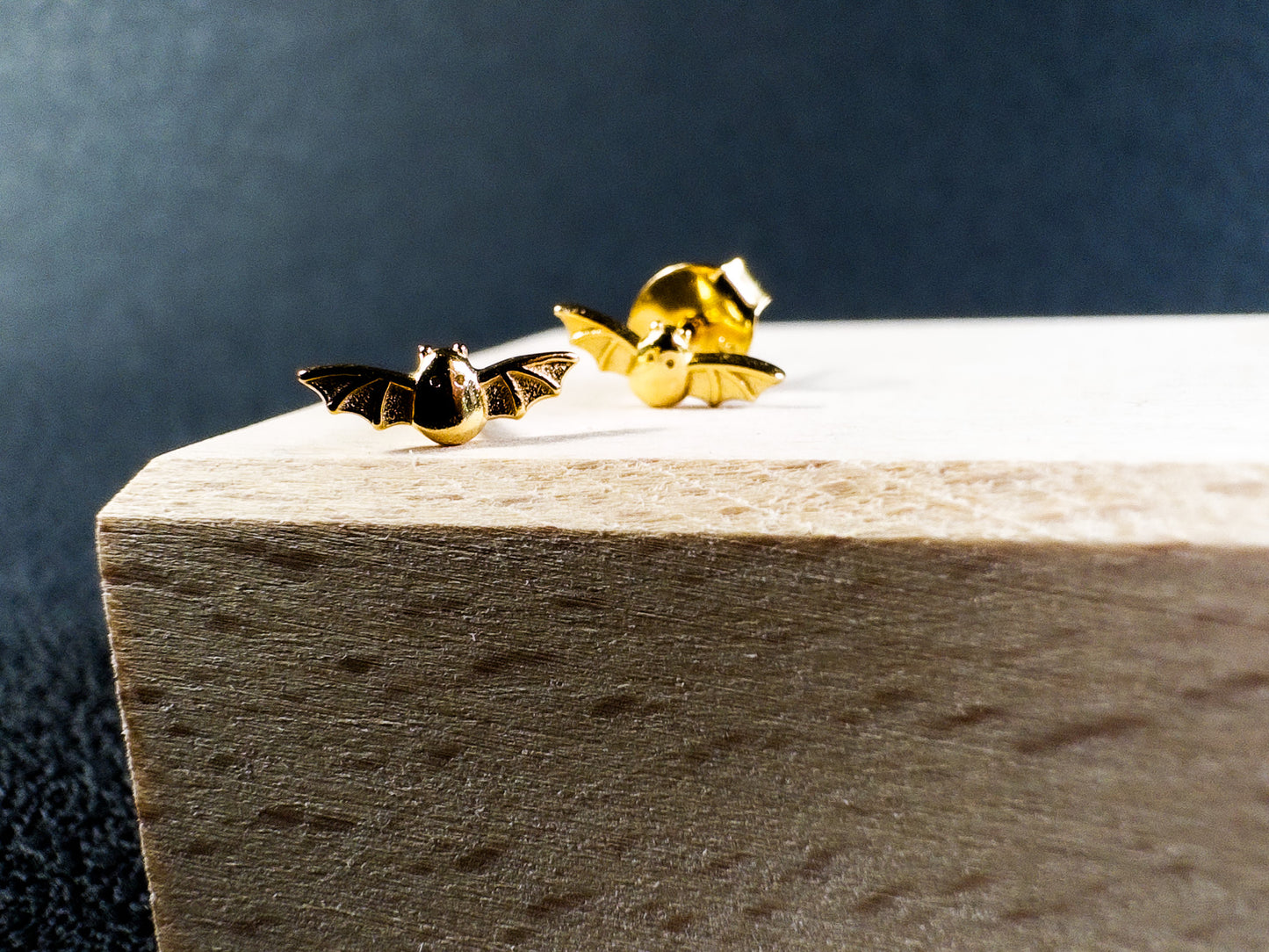 Tiny Bat Stud Earrings