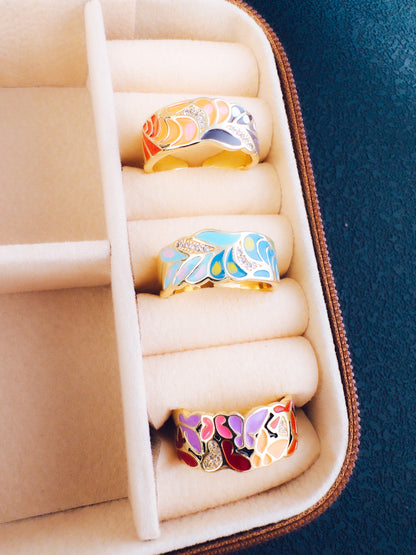 Color Me Adjustable Enamel Ring