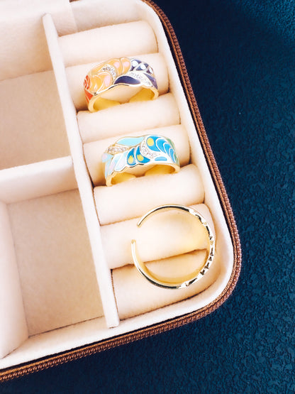 Color Me Adjustable Enamel Ring