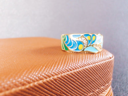 Color Me Adjustable Enamel Ring