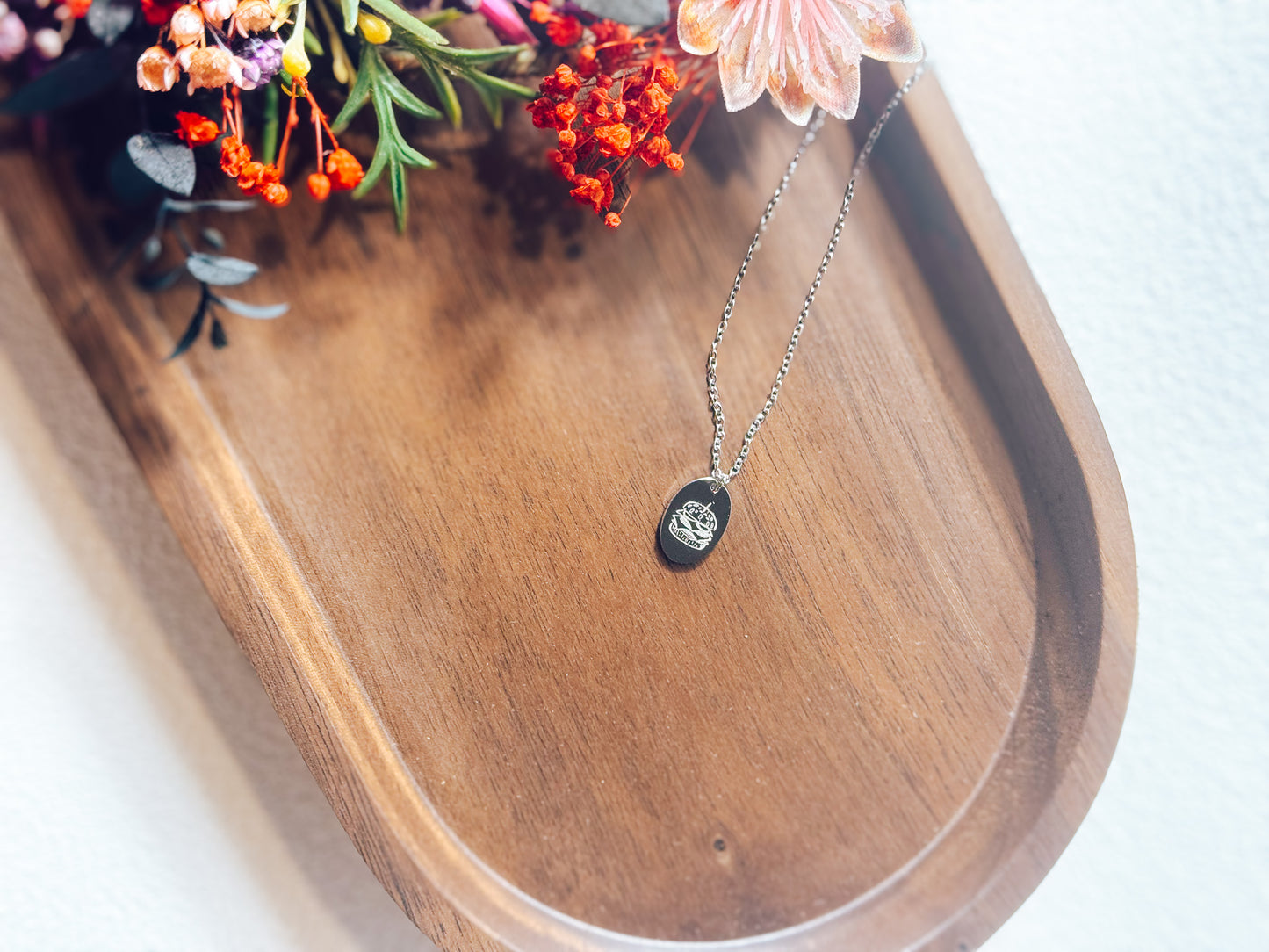 Tiny Hamburger Necklace