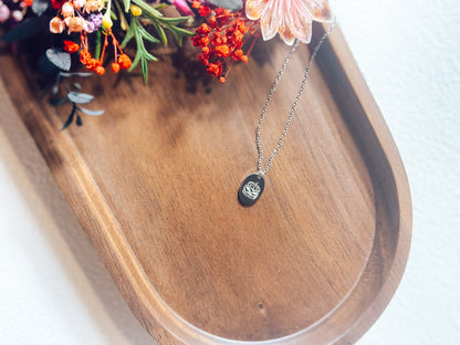 Tiny Hamburger Necklace