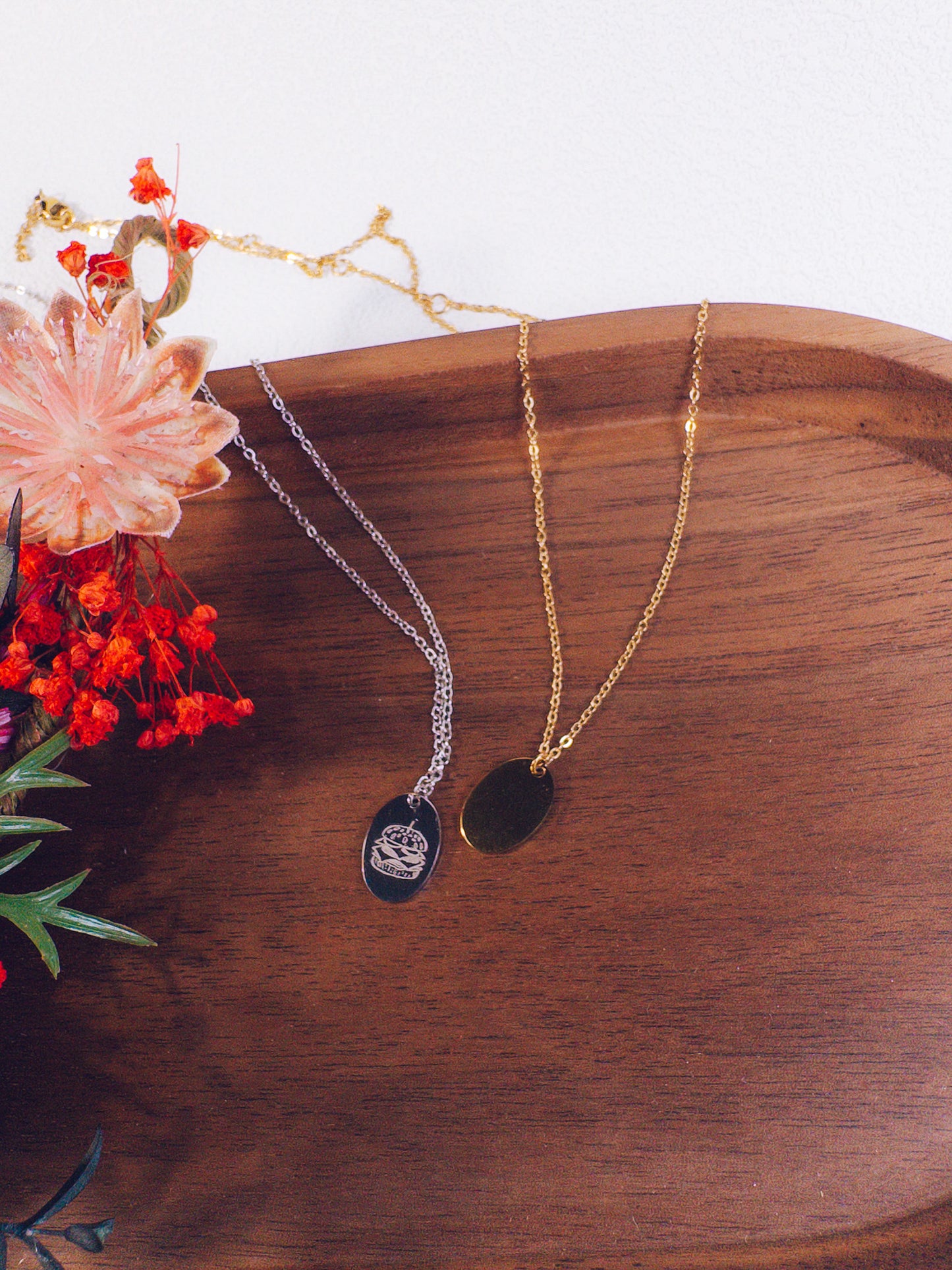 Tiny Hamburger Necklace