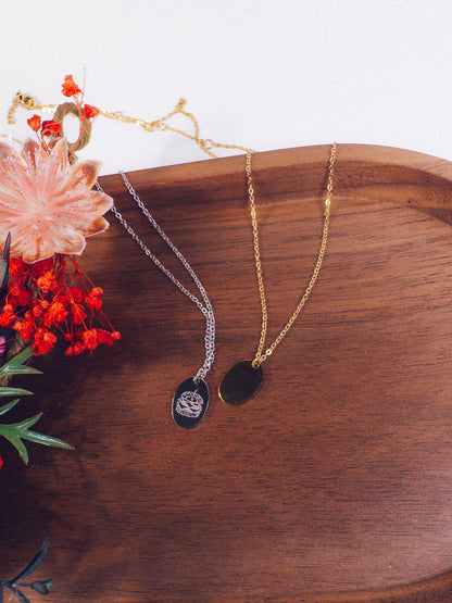 Tiny Hamburger Necklace