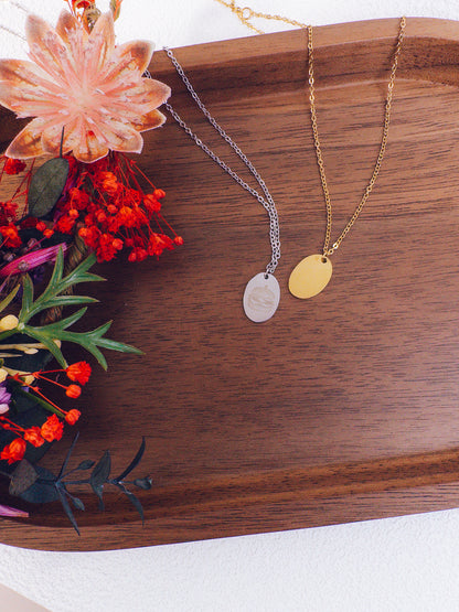 Tiny Hamburger Necklace