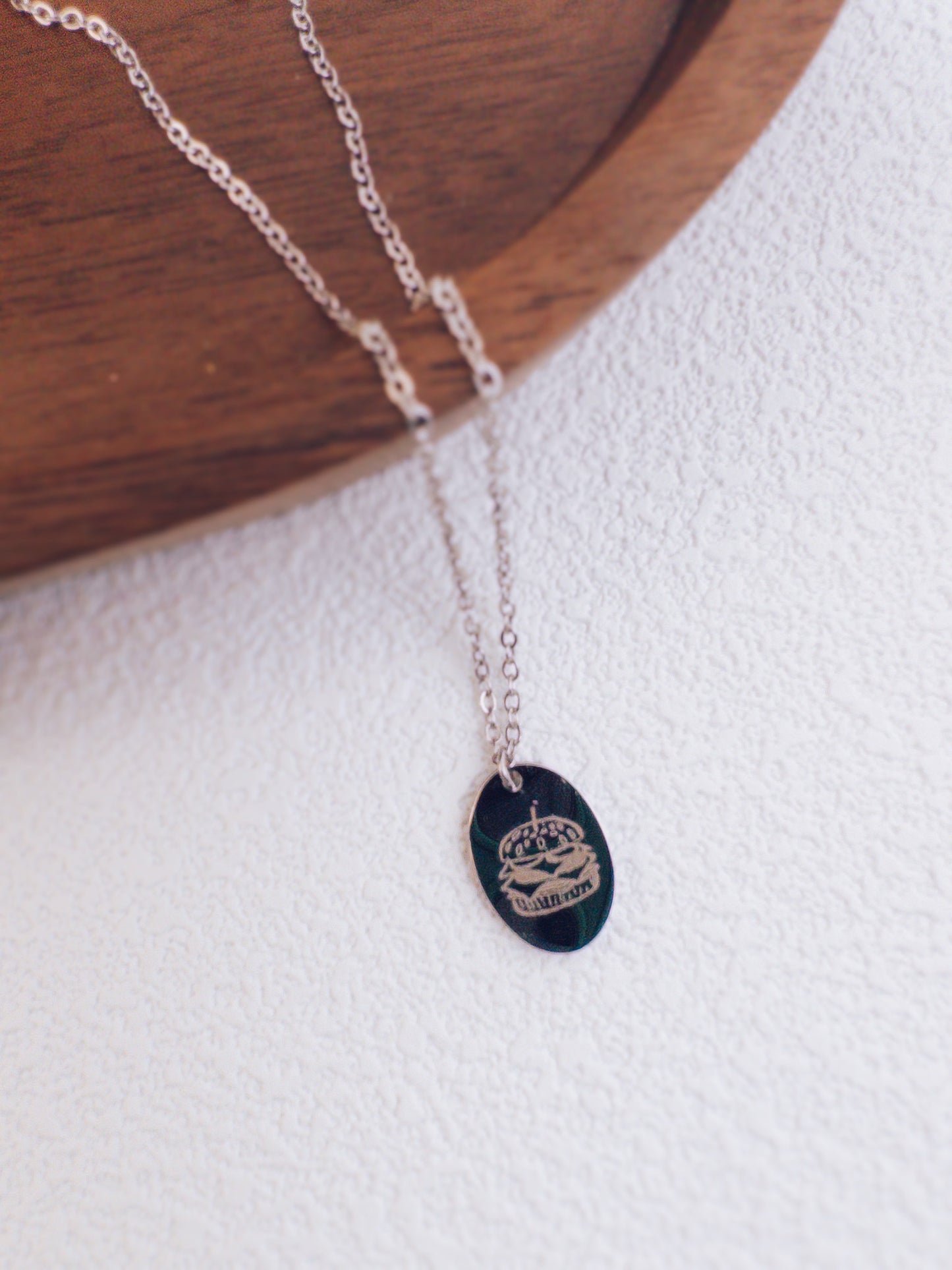 Tiny Hamburger Necklace