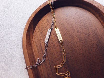 Bold F*ck It Paperclip Bracelet