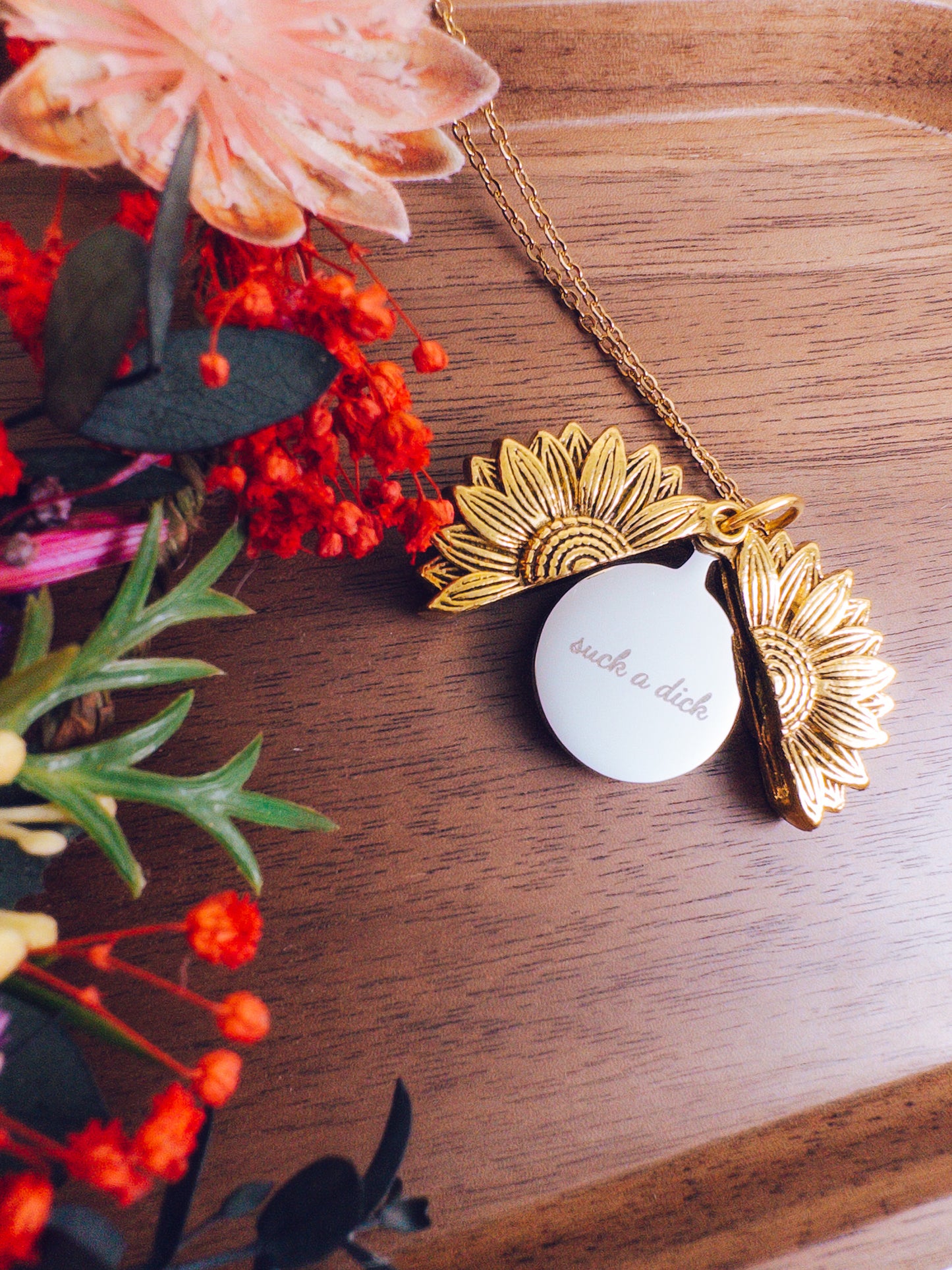 Suck a D*ck Hidden Message Necklace