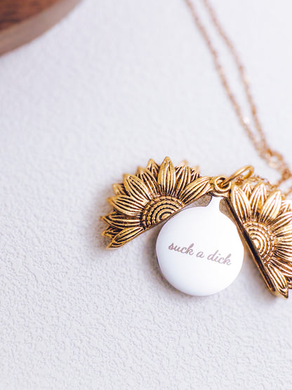 Suck a D*ck Hidden Message Necklace