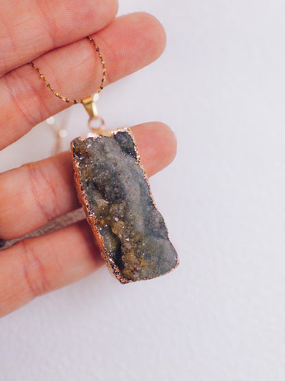 Natural Geode Slice Necklace