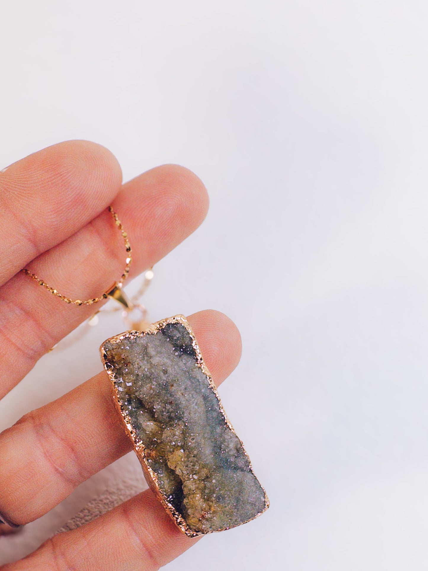Natural Geode Slice Necklace