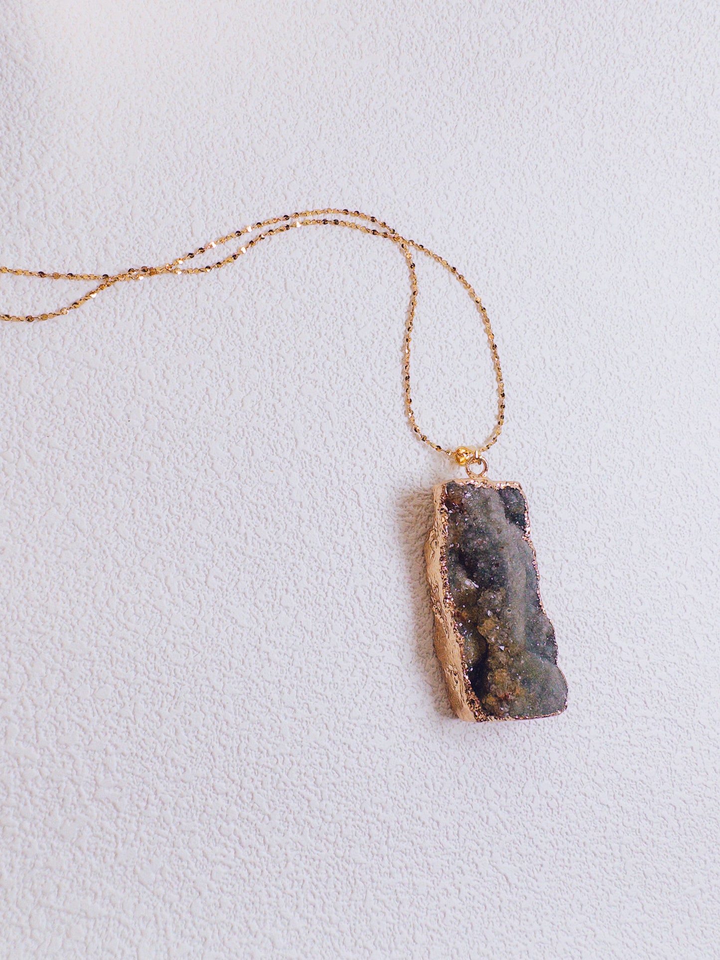 Natural Geode Slice Necklace