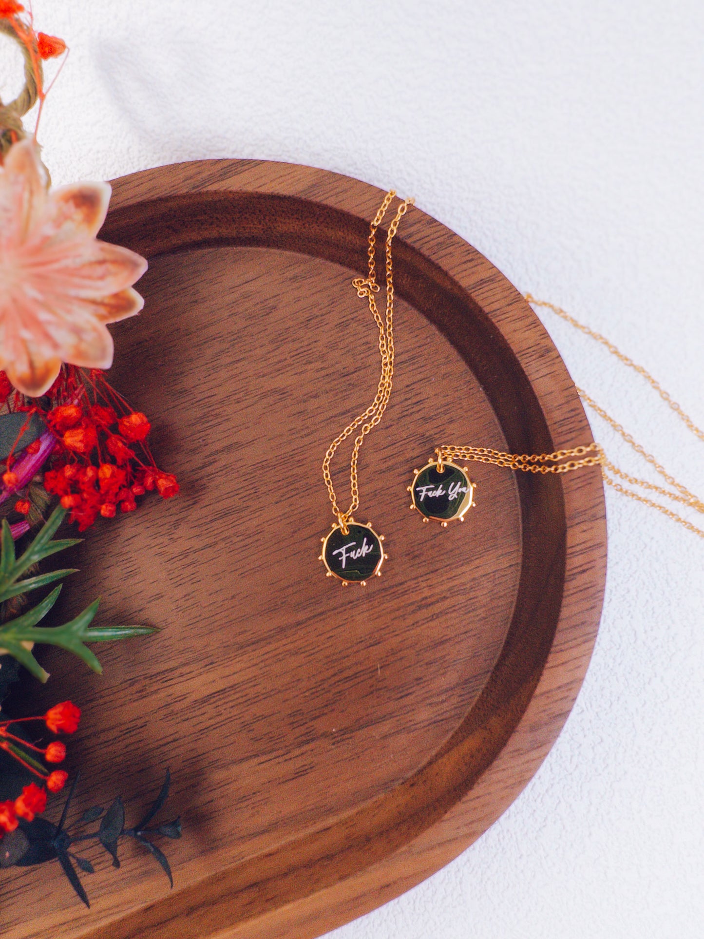 Fuck Necklace – 18K Gold Plated Sterling Silver