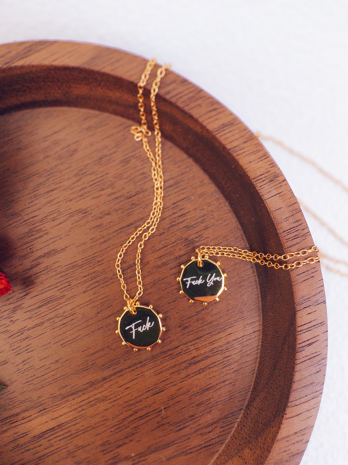 Fuck Necklace – 18K Gold Plated Sterling Silver