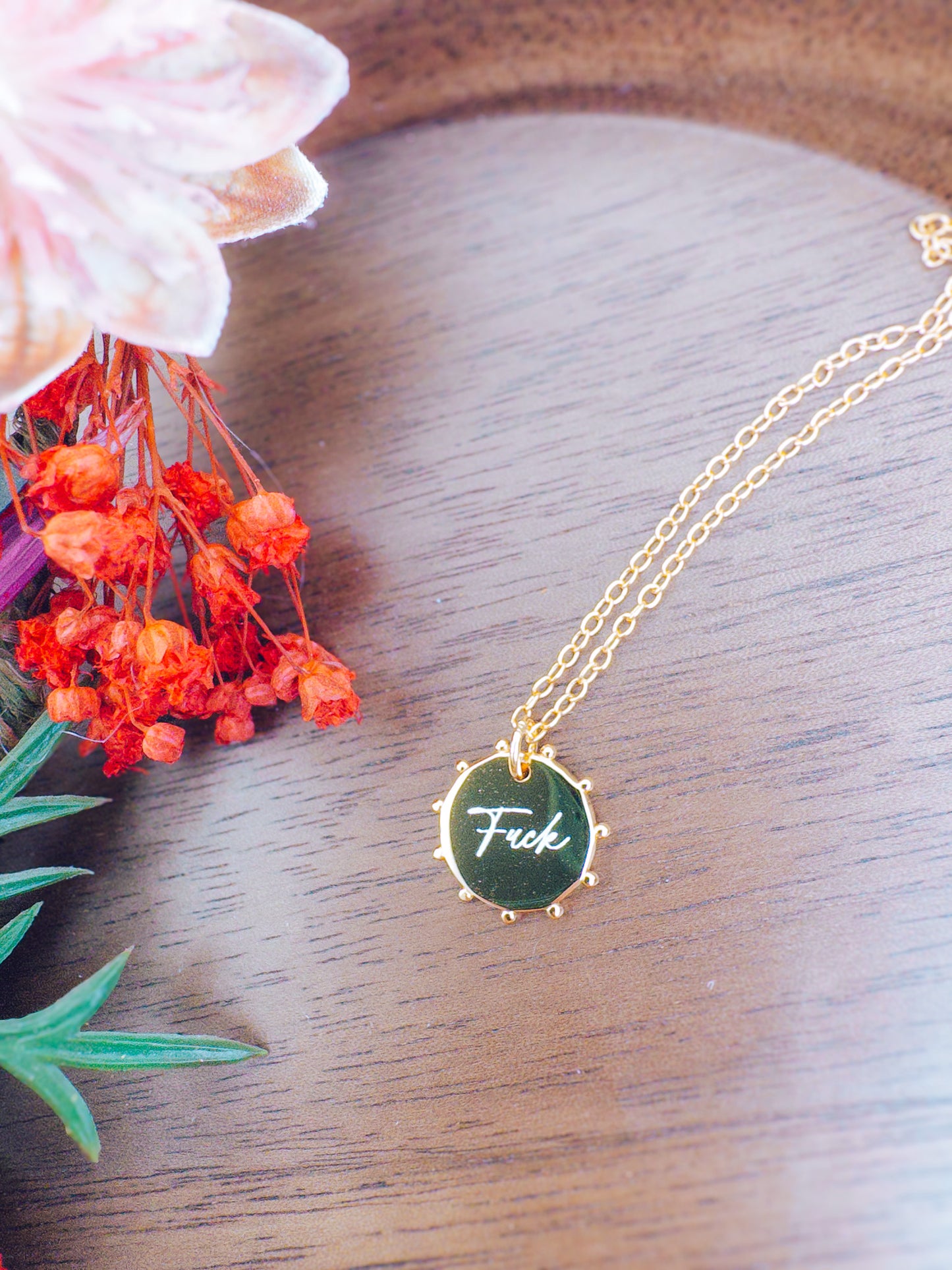 Fuck Necklace – 18K Gold Plated Sterling Silver