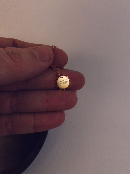 Fuck Necklace – 18K Gold Plated Sterling Silver