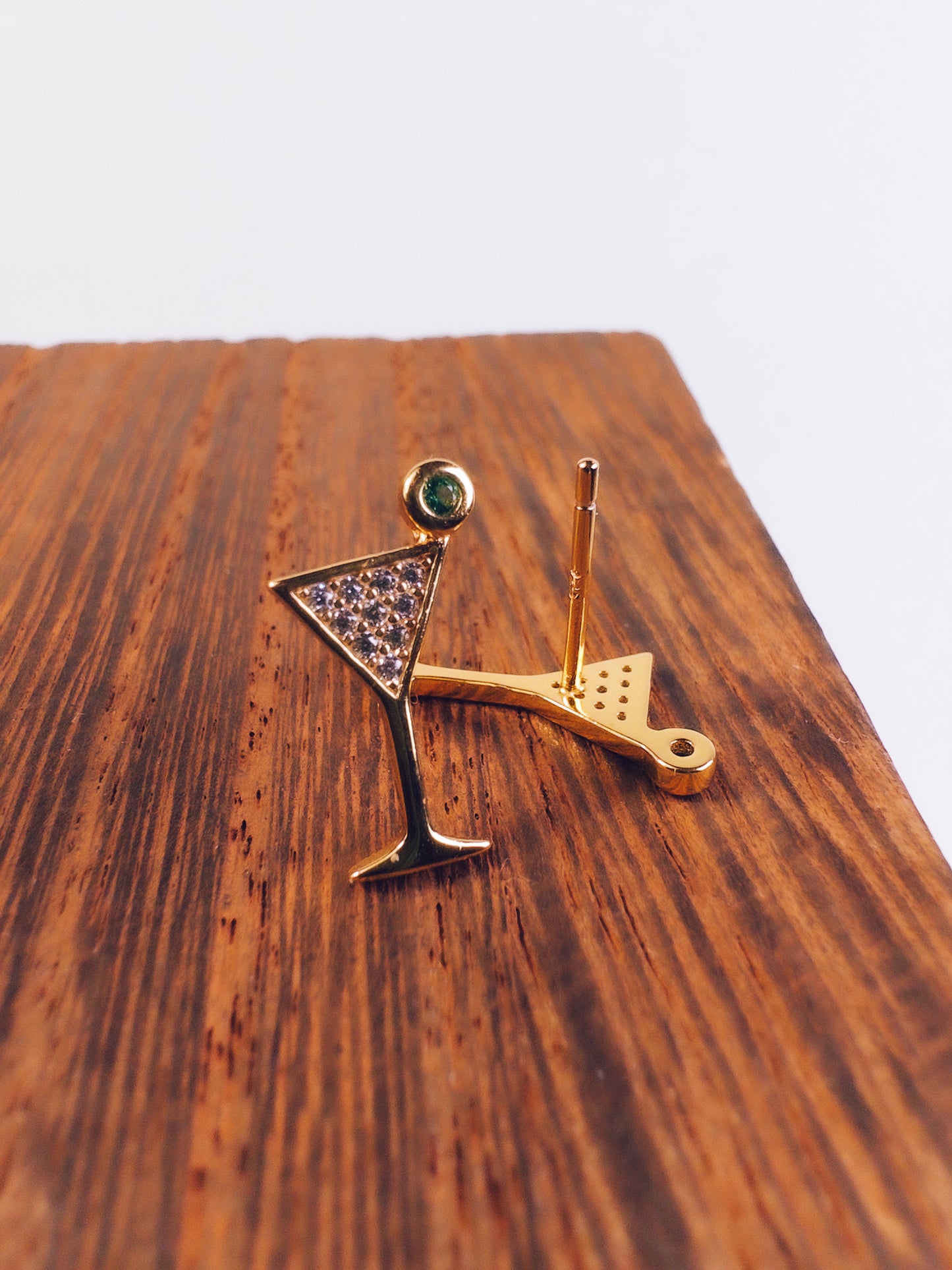 Martini Glass Stud Earrings