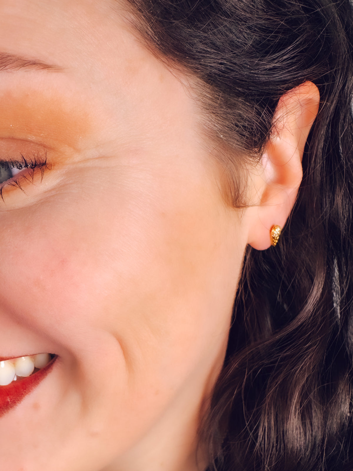 18K Gold Ice Cream Cone Studs