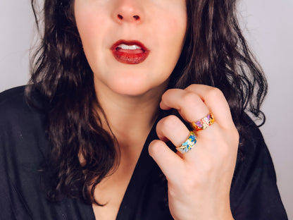 Color Me Adjustable Enamel Ring