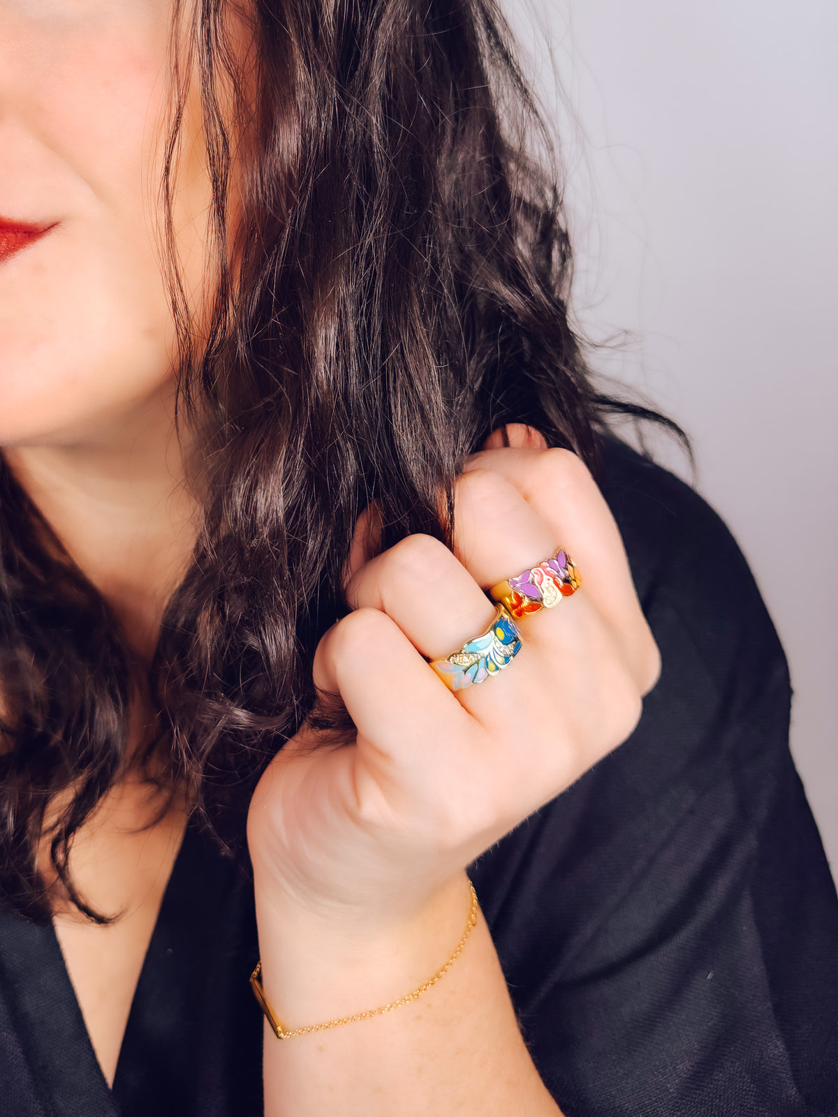 Color Me Adjustable Enamel Ring