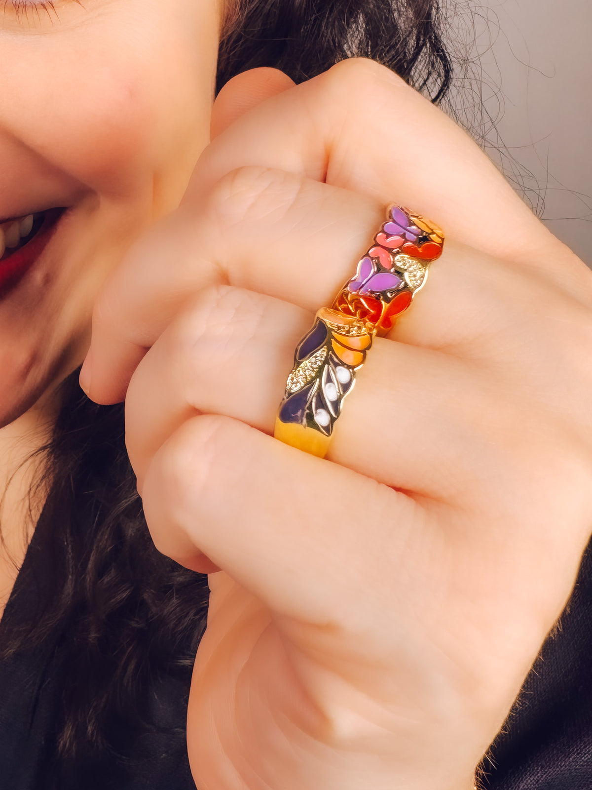 Color Me Adjustable Enamel Ring