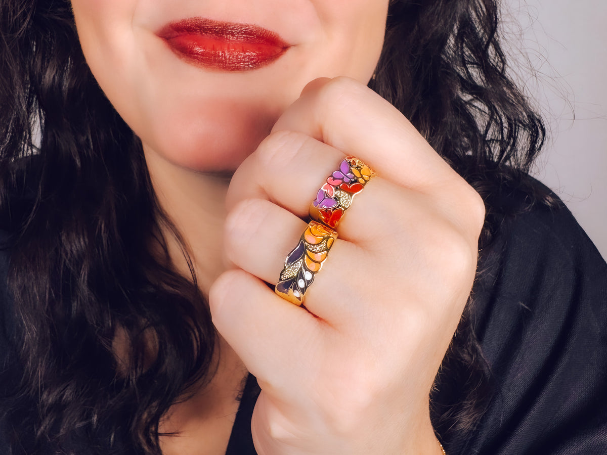 Color Me Adjustable Enamel Ring