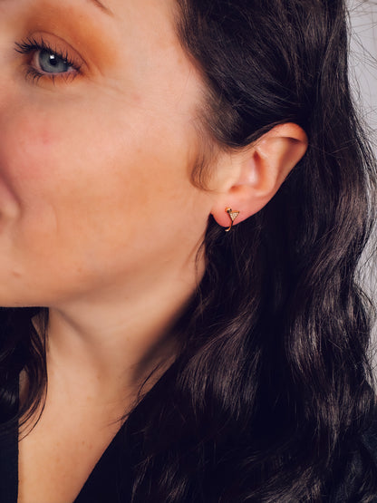 Martini Glass Stud Earrings