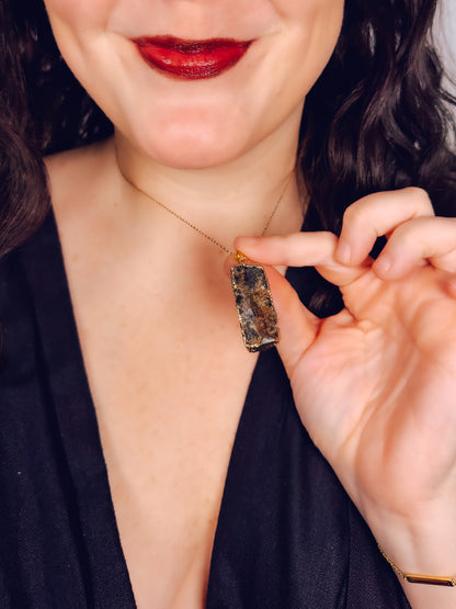 Natural Geode Slice Necklace