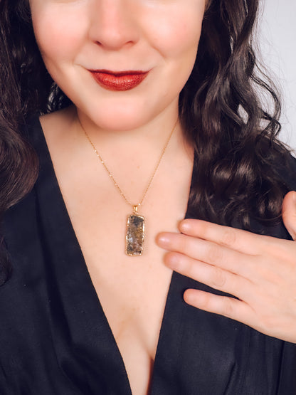 Natural Geode Slice Necklace